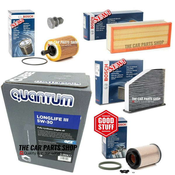 Full Bosch Service Kit For VW Golf 2.0 TDI MK5 03-08 5L Quantum & Bosch Full Kit