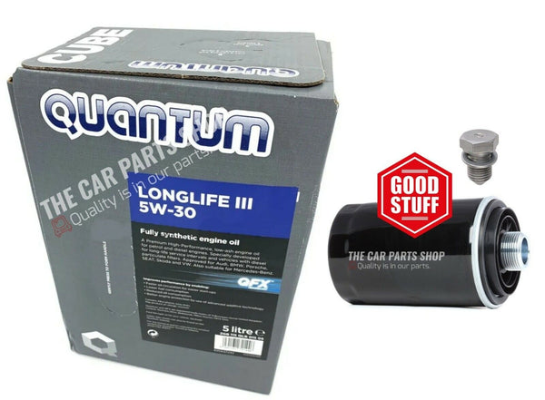 SERVICE KIT FITS AUDI 2.0 TFSI MK4 PETROL SERVICE KIT OIL FILTER & 5L QUANTUM OE