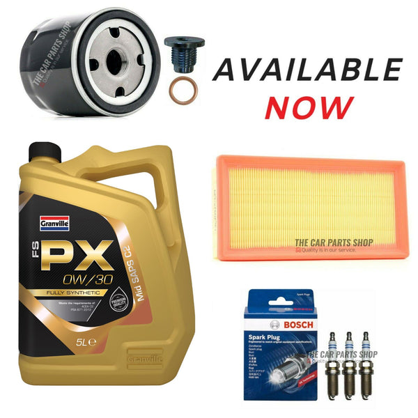 SERVICE KIT FOR CITROEN C1 MK2 PURETECH FLAIR 5L 0W30 & 2 FILTERS & BOSCH PLUGS