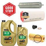FITS BMW 520D E60 TECHNOLUBE SERVICE KIT 6L LONGLIFE OIL & FUEL OIL AIR + PLUG