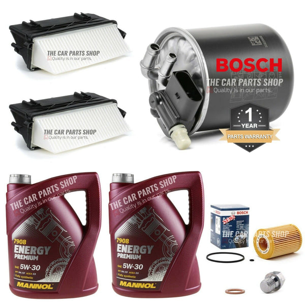 FITS MERCEDES C350 3.0 CDI OM642.830 BOSCH SERVICE KIT FUEL AIR OIL AND 10L OIL