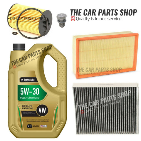 AIR OIL CABIN TECHNOLUBE SERVICE KIT FOR SEAT LEON 1.6 TDI SE TECHNOLOGY MK3
