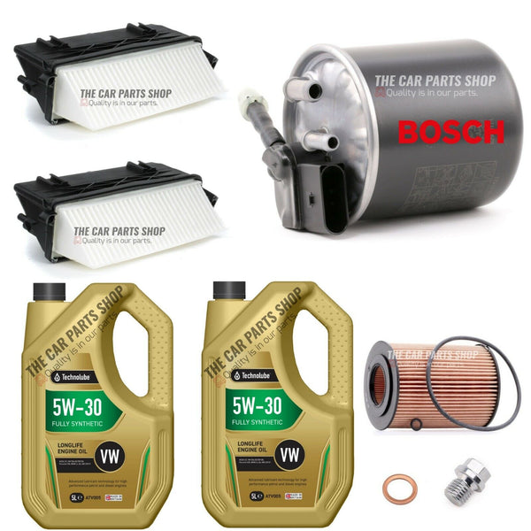 10L TECHNOLUBE SERVICE KIT FITS MERCEDES C350 3.0 CDI FUEL AIR OIL FILTER PACK