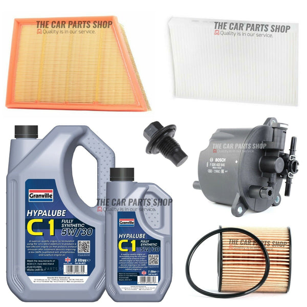 FOR LAND ROVER FREELANDER 2.2 TD4 FULL SERVICE KIT WITH C1 ENGINE OIL 6 LITRES