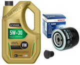 BOSCH SERVICE KIT FOR VW LUPO 1.7 SDI NEW BOSCH OIL FILTER & 5L TECHNOLUBE OIL
