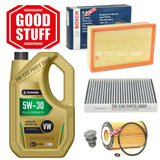 BOSCH SERVICE KIT TO FIT VW GOLF MK7 2.0 GT TDI 5L TECHNOLUBE & AIR OIL POLLEN