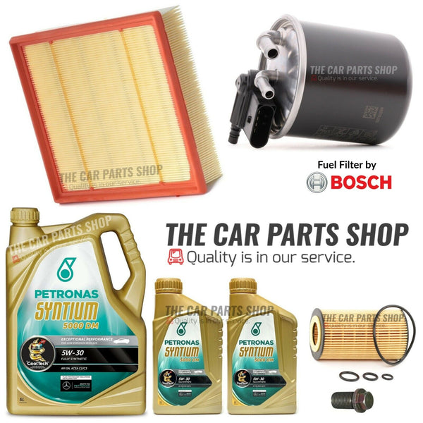 FUEL OIL AIR 7L PETRONAS SERVICE KIT FOR MERCEDES A180D 1.8 CDI AMG SPORT OE KIT