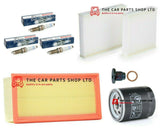 FOR CITROEN C3 1.2 PETROL 2010> FULL SERVICE FILTERS KIT & BOSCH SPARK PLUGS