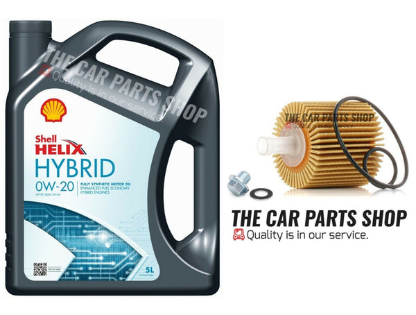FOR LEXUS GS 2.5 HYBRID ELECTRIC MK4 SERVICE KIT 5L SHELL HYBRID & OIL FILTER