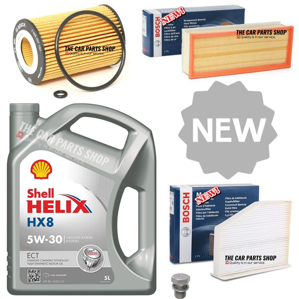 BOSCH SERVICE KIT FOR VW JETTA 2.0 TDI MK6 5L SHELL & AIR OIL CABIN BOSCH KIT