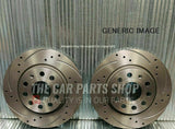 FOR SEAT IBIZA TSI MK4 FRONT AXLE DRILLED & GROOVED DISCS ONLY 256MM NEW