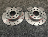 FOR SEAT IBIZA TSI MK4 DRILLED REAR BRAKE DISCS 230MM AND REAR PADS BRAND NEW
