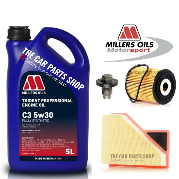 FOR MINI HATCH ONE R50 R53 1.6 PETROL SERVICE KIT 5L MILLERS + OIL AIR FILTER