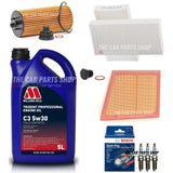 MILLERS SERVICE KIT FITS MINI COOPER 1.5 PETROL 3 FILTERS & 3 BOSCH SPARK PLUGS