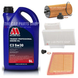 MILLERS SERVICE KIT FITS MINI COOPER 1.5 PETROL 5L MILLERS & AIR OIL POLLEN SET
