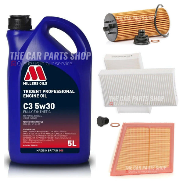 MILLERS SERVICE KIT FITS MINI COOPER 1.5 PETROL 5L MILLERS & AIR OIL POLLEN SET