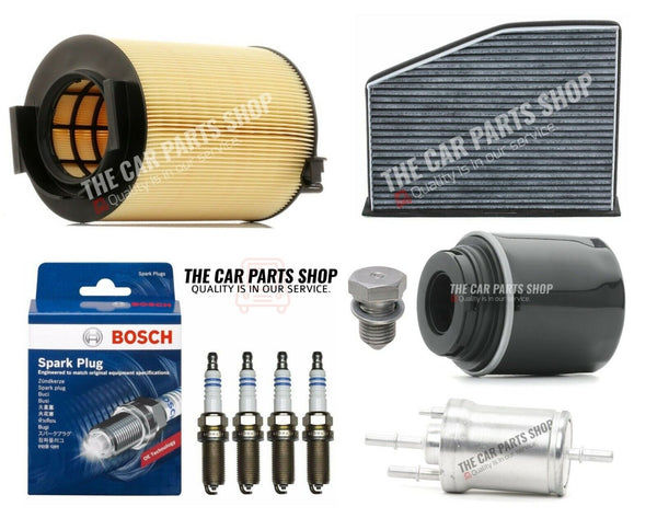 FULL SERVICE FILTER KIT WITH BOSCH SPARK PLUGS TO FIT VW SCIROCCO 1.4 PETROL