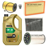 TO FIT SEAT LEON 2.0 TDI DIESEL COMPLETE SERVICE KIT WITH 5L TECHNOLUBE LONGLIFE