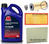 TO FIT VW GOLF 1.9 TDI 97-06 MILLERS SERVICE KIT 5L OIL & POLLEN AIR OIL FILTER