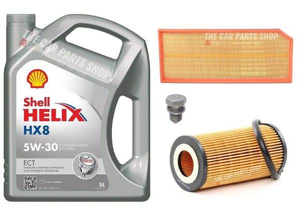 FOR VW SCIROCCO R 2.0 TSI MK3 SERVICE KIT 5L SHELL AG 5W30 WITH OIL & ARI FILTER