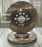 FOR SUZUKI SWIFT SZ2 DIMPLED AND GROOVED FRONT BRAKE DISCS 252MM DIAMETER NEW