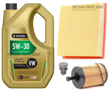 FOR AUDI A4 2.0 TDI 2004> TECHNOLUBE SERVICE KIT WITH A NEW OIL AND AIR FILTER
