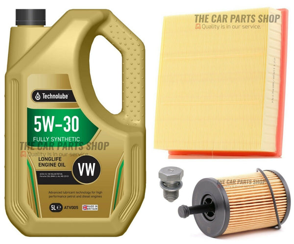 FOR AUDI A4 2.0 TDI 2004> TECHNOLUBE SERVICE KIT WITH A NEW OIL AND AIR FILTER
