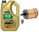 FOR AUDI A4 2.0 TDI 2004> TECHNOLUBE OIL CHANGE SERVICE KIT 5L OIL & FILTER