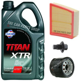 FITS FORD FIESTA 1.6 TDCI MK6 MK7 SERVICE KIT 5L FUCHS 5W30 & AIR OIL AND PLUG