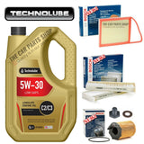 FOR PEUGEOT PARTNER MK2 1.6 HDI BOSCH SERVICE KIT AIR OIL CABIN & TECHNOLUBE OIL