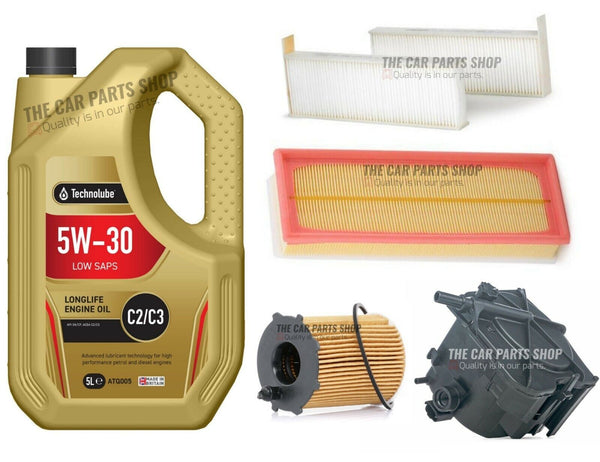 COMPLETE TECHNOLUBE SERVICE KIT FOR CITROEN C3 1.6 HDI MK1 VTR ALL NEW FILTERS