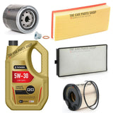 FOR PEUGEOT 406 S HDI MK1 FULL SERVICE KIT  WITH TECHNOLUBE C2 C3 5W30