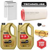 SERVICE KIT FOR BMW 5 SERIES 525D SE 2.5 DIESEL E60 10L OIL & AIR OIL CABIN PLUG