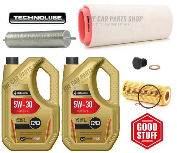 SERVICE KIT FOR BMW 5 SERIES 525D SE 2.5 DIESEL E60 FUEL AIR OIL & 10L LONGLIFE