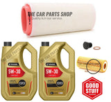 SERVICE KIT FOR BMW 5 SERIES 525D SE 2.5 DIESEL E60 AIR & OIL FILTER & 10L 5W30
