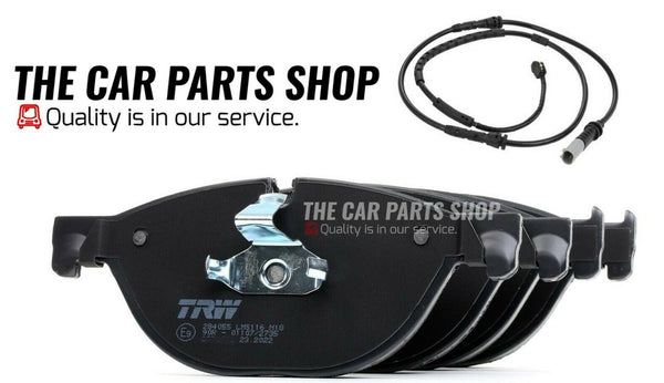 FOR BMW 530D GT F07 PREMIUM FRONT TRW BRAKE PADS AND WEAR SENSOR