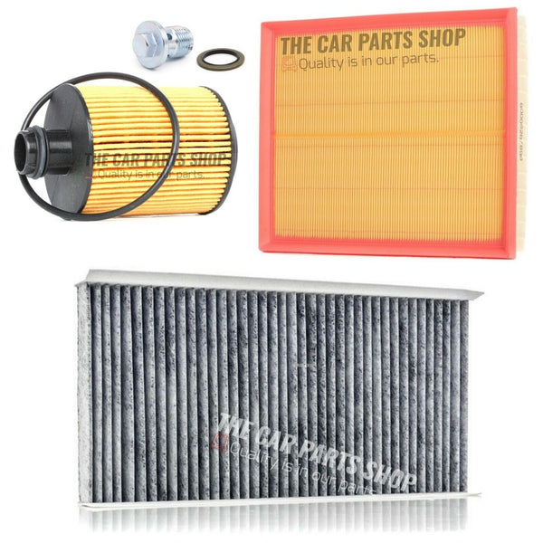 FOR SAAB 9-3 1.9 TTID MK2 SERVICE FILTERS KIT CARBON POLLEN + AIR + OIL FILTER