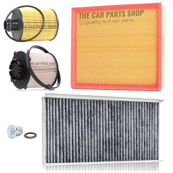 FOR SAAB 9-3 1.9 TTID MK2 FULL SERVICE FILTER KIT with CARBON CABIN FILTER PACK