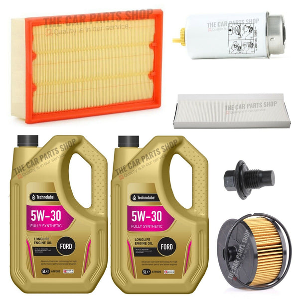 FITS FORD TRANSIT 2.4 350 LWB FULL SERVICE KIT WITH 10L TECHNOLUBE 5W30 FOR FORD