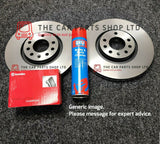 FOR PEUGEOT 307 2.0 HDI MK1 FRONT BRAKE DISCS AND BREMBO PADS (283MM DISCS)