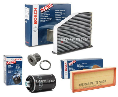 BOSCH SERVICE FILTER KIT FOR AUDI A3 2.0 TFSI MK2 S LINE BOSCH AIR OIL POLLEN