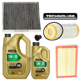 SERVICE KIT FOR AUDI TT 2.0 TFSI QUATTRO 8S MK3 6L OIL & AIR OIL POLLEN & PLUG