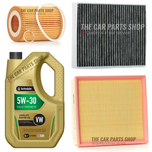 SERVICE KIT FOR BMW 1 SERIES 116i SPORT F20 5L LONGLIFE & AIR OIL CABIN FILTER