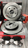 FOR TOYOTA AURIS EXCEL HYBRID REAR APEC BRAKE DISCS 270MM & APEC REAR PADS