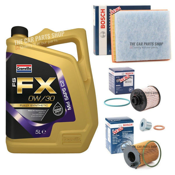 BOSCH SERVICE KIT TO FIT PEUGEOT 3008 1.6 BLUEHDI ALLURE DV6FC AIR OIL FUEL KIT