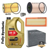 FOR VW GOLF 1.6 1.9 2.0 TDI DIESEL TECHNOLUBE 5W30 OIL FULL SERVICE KIT