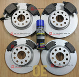 FOR VOLKSWAGEN CADDY MAXI 1.6 DIESEL MK3 FRONT & REAR DISCSAND NEW BRAKE PADS