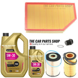 FITS VOLVO S80 2.4 S80 D5 MK2 SERVICE KIT FUEL AIR OIL & 6L TECHNOLUBE 5W30 OIL