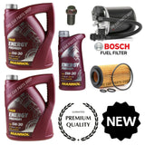 FOR MERCEDES SPRINTER 906 313 CDI 2.1 FUEL & OIL FILTER WITH 11L PREMIUM OIL