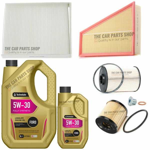 TO FIT FORD MONDEO 2.0 TDCI MK4 07-14 TECHNOLUBE FULL SERVICE KIT FULL PACKAGE
